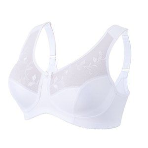 Set of 3! 52F (MINIMIZER) Glamorize SOFT SHOULDERS Bra Wireless (MESH) WHITE NEW